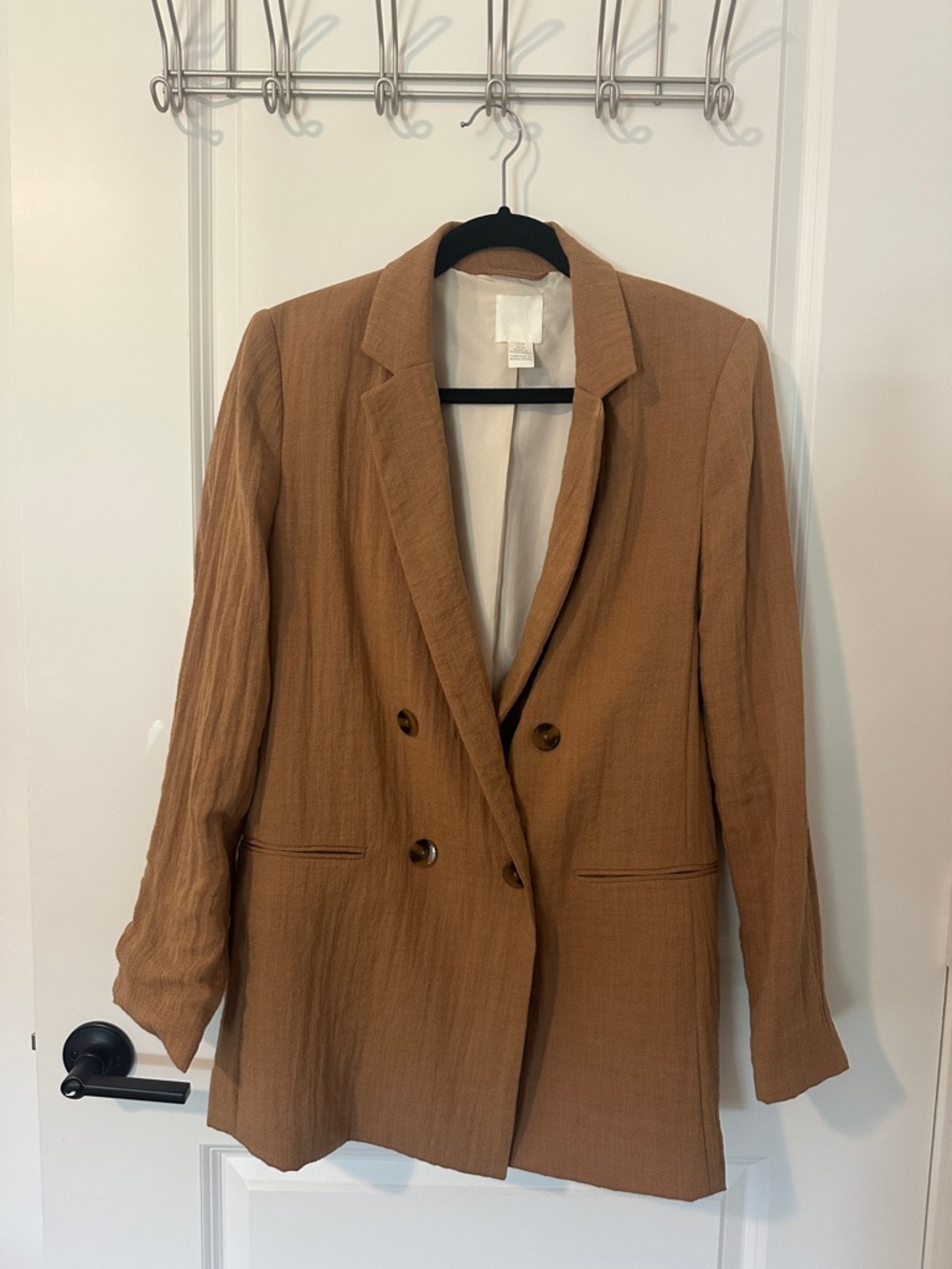 H&M Double-Breasted Brown Blazer